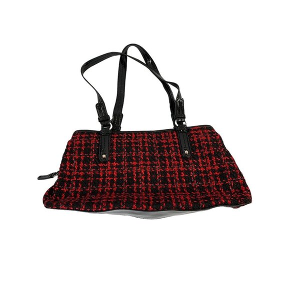 Nine & Co. Women's Plaid Red & Black Purse - Picture 2 of 8